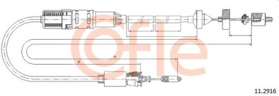ТРОС СЦЕПЛЕНИЯ COFLE 11.2916