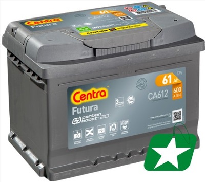 CENTRA FUTURA CARBON BOOST 61AH 600A 12V +P