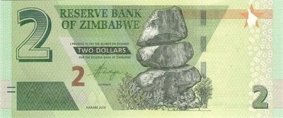Zimbabwe 2 $ Znicz 2019 P-101