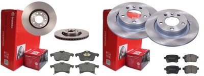 ДИСКИ ТОРМОЗНЫЕ КОЛОДКИ P+T BREMBO CORSA E ADAM 16''