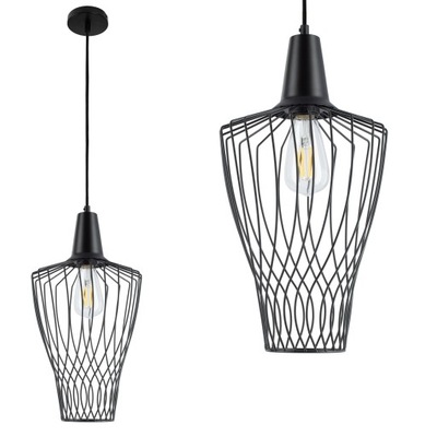 Lampa sufitowa wisząca Loft Żyrandol RETRO CZARNA