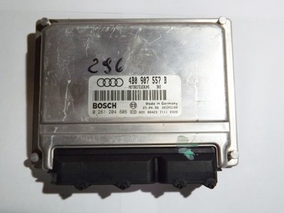 COMPUTADOR UNIDAD DE CONTROL AUDI 4B0907557B 0261204806  