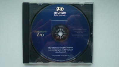 HYUNDAI i10 instrukcja napraw warsztatowa na CD 2009 rok