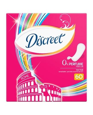 Discreet 0% Perfume Normal Wkładki higieniczne, 60