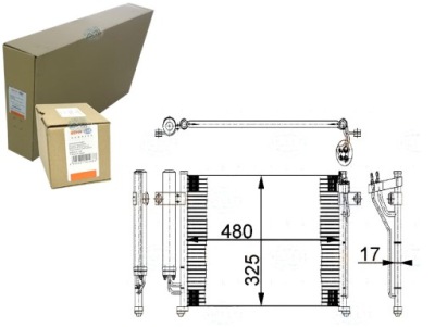 Конденсатор радиатор кондиционера behr hella 976061 фото №1