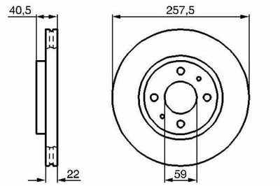 DISCO HAMULC. FIAT STILO 01-  