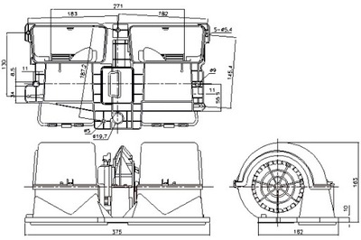 NISSENS VENTILADOR SOPLADORES 24V SCANIA P G R T 01.03-  