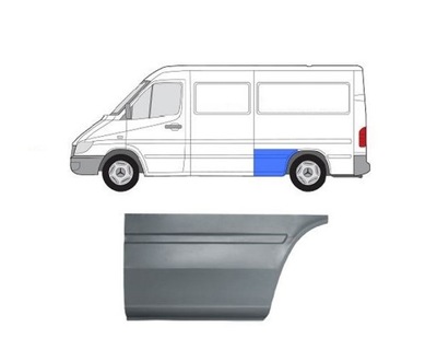Крила задня mercedes benz sprinter 03- фото №1