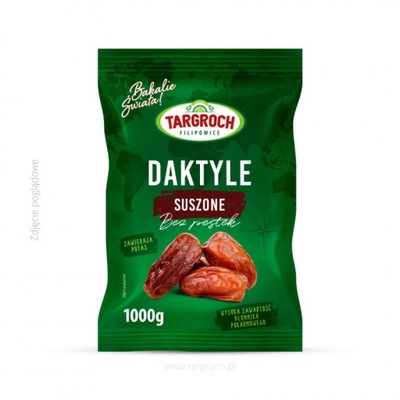 Daktyle Suszone Bez Pestek 1 kg Targroch