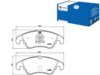 КОЛОДКИ ДИСКОВЫЕ ТОРМОЗНОЕ AUDI A4 2.0 TFSI FLEXIBLE FUEL QU фото