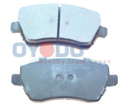 ZAPATAS DE FRENADO PARTE DELANTERA NISSAN MICRA 2003- NOTE 06-  