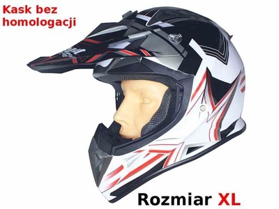 CASCO SAFEBET HF-116 WHITE Q158 RED XL (BRAK ECE)  