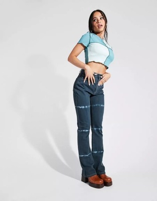 DAMSKIE SPODNIE JEANSOWE PROSTE CASUAL W32 L32 XBL