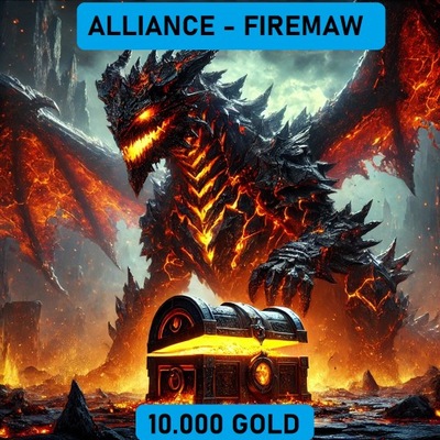 WOW - Cataclysm - Server FIREMAW - 10.000 GOLD - ALLIANCE - 10000 GOLD