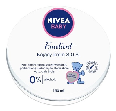 Nivea Baby Emolient kojący krem S.O.S dla dzieci 1