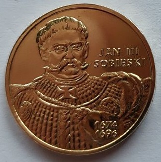 Moneta 2zł JAN III SOBIESKI - 2001r.
