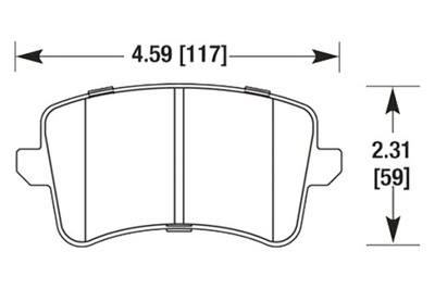 HAWK HPS AUDI A4 A5 B8 СПОРТИВНЫЕ КОЛОДКИ ЗАДНИЙ HB642F.658