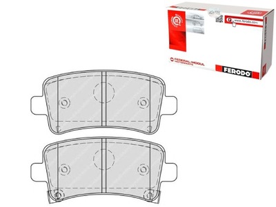 Ferodo fdb4252 набор тормозных колодок тормозных, тормоза дисковые фото №1