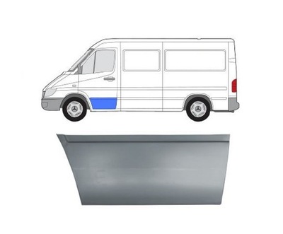 Ремкомплект двері vw lt 96- 3546121 ліва nowa фото №1