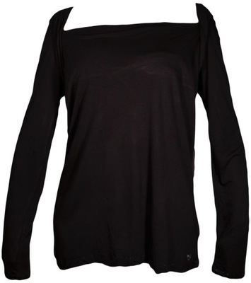 ESPRIT bluzka SLIM black LONGSLEEVE _ XL