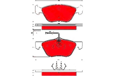 КОЛОДКИ ТОРМОЗНЫЕ ALFA ПЕРЕД 166 MAREA TRW
