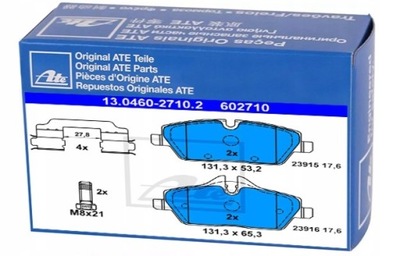 КОЛОДКИ ТОРМОЗНЫЕ ATE DO BMW 1 E82 118