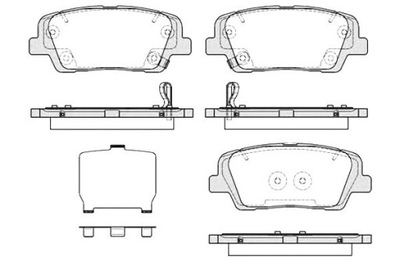 ZAPATAS DE FRENADO REMSA 58302C6A00 2127409 P1374309  