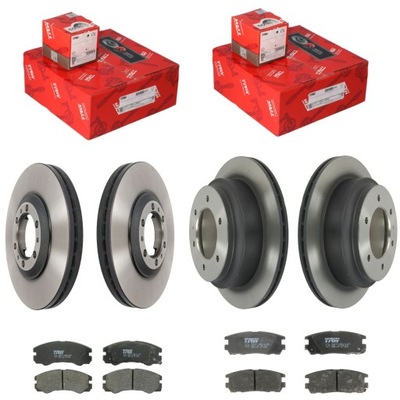 Тормозные диски + тормозные колодки перед + задняя do isuzu trooper ii opel monterey a фото №1