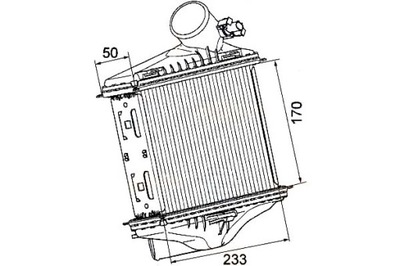 INTERCOOLER AUŠINTUVAS ORO ĮKRAUNAMOJO [HE 