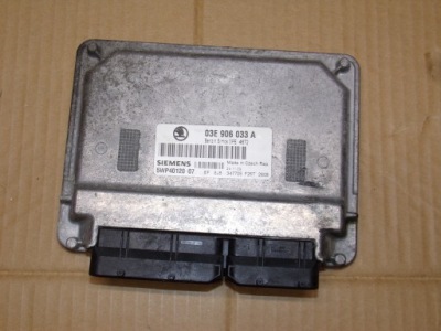 Бортовой компьютер 03e906033a skoda fabia 1.2 b фото №1