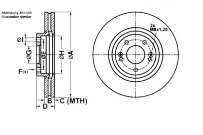 Ate тормозные диски тормозные 2szt. hyundai grand santa fé фото №1