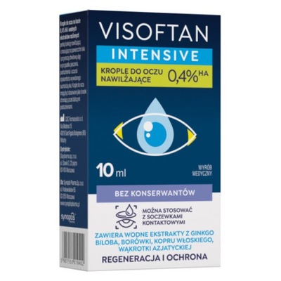 Visoftan Intensive Krople do oczu nawilżające 0,4% HA
