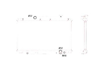 Nrf радиатор honda civic 2,0 01- type-r фото №1
