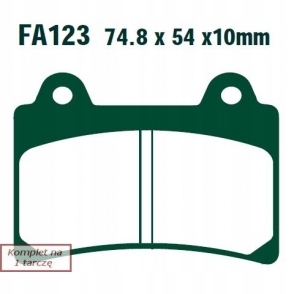 КОЛОДКИ ГАЛЬМІВНІ EBC FA123