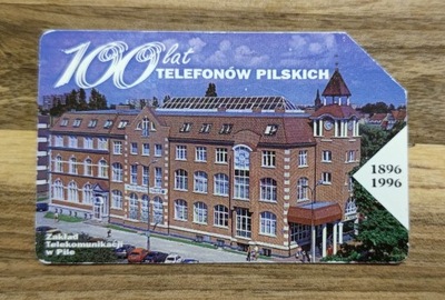 KARTA TELEFONICZNA TP SA - 100 LAT TELEFONÓW PILSKICH - PIŁA '96