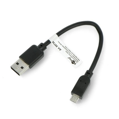 Kabel micro USB B - USB A 2.0 SZYBKI 0,15 m 15 cm