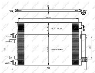 RADUADOR DE ACONDICIONADOR NRF NRF 350086  