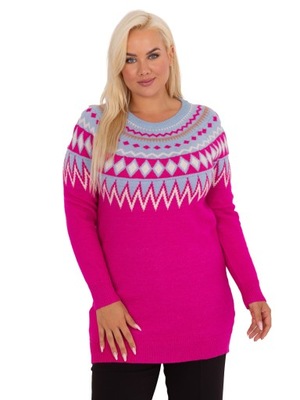 Modny Stylowy Wyjątkowy SWETER PLUS SIZE Damski