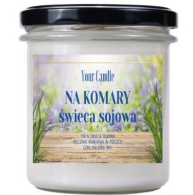 ŚWIECA SOJOWA NA KOMARY 300 ml - YOUR CANDLE (PRODUKT SEZONOWY)