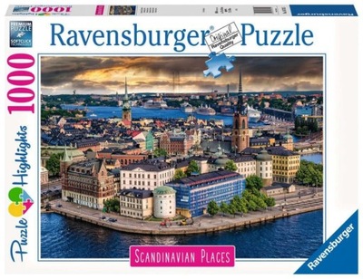 RAVENSBURGER Puzzle MIASTO STOCKHOLM 1000 el.