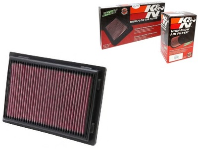 K&N FILTERS TIPO DEPORTIVO FILTRO AIRE - PANELOWY (DL.: 267MM, SZER.: 183MM,  