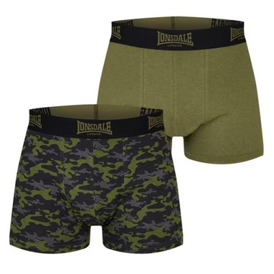 2x Bokserki LONSDALE TRUNKS MORO bawełniane DUŻY ROZMIAR 3XL XXXL