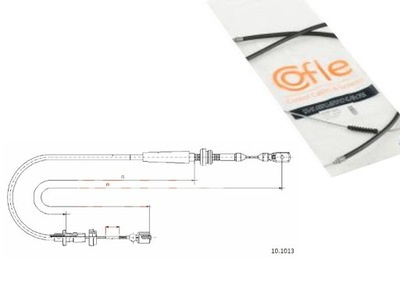 CABLE GAS COFLE 10.1013 VW POLO D 96- COFLE  