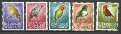 Togo Mi 402-406 ptaki**czyste
