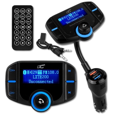 TRANSMITER BLUETOOTH ŁADOWARKA 2XUSB FM