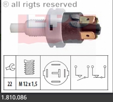 1.810.086 - FACET - JUNGIKLIS ŽIBINTŲ STOP OPEL 