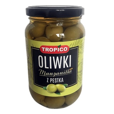 TROPICO Oliwki z pestką Manzanilla 350g