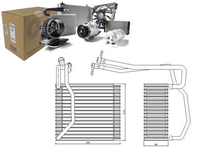 PAROWNIK KLIMATYZACJI FORD TRANSIT TRANSIT TOURNEO