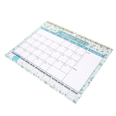 WIELOKOLOROWY KALENDARZ MIESIĘCZNY ŚCIENNY DO UŻYTKU DOMOWEGO