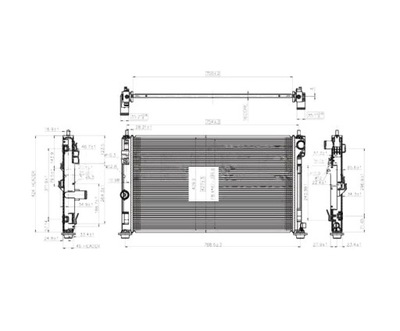 RADIATOR DODGE CALIBER 07- 5191249AA  